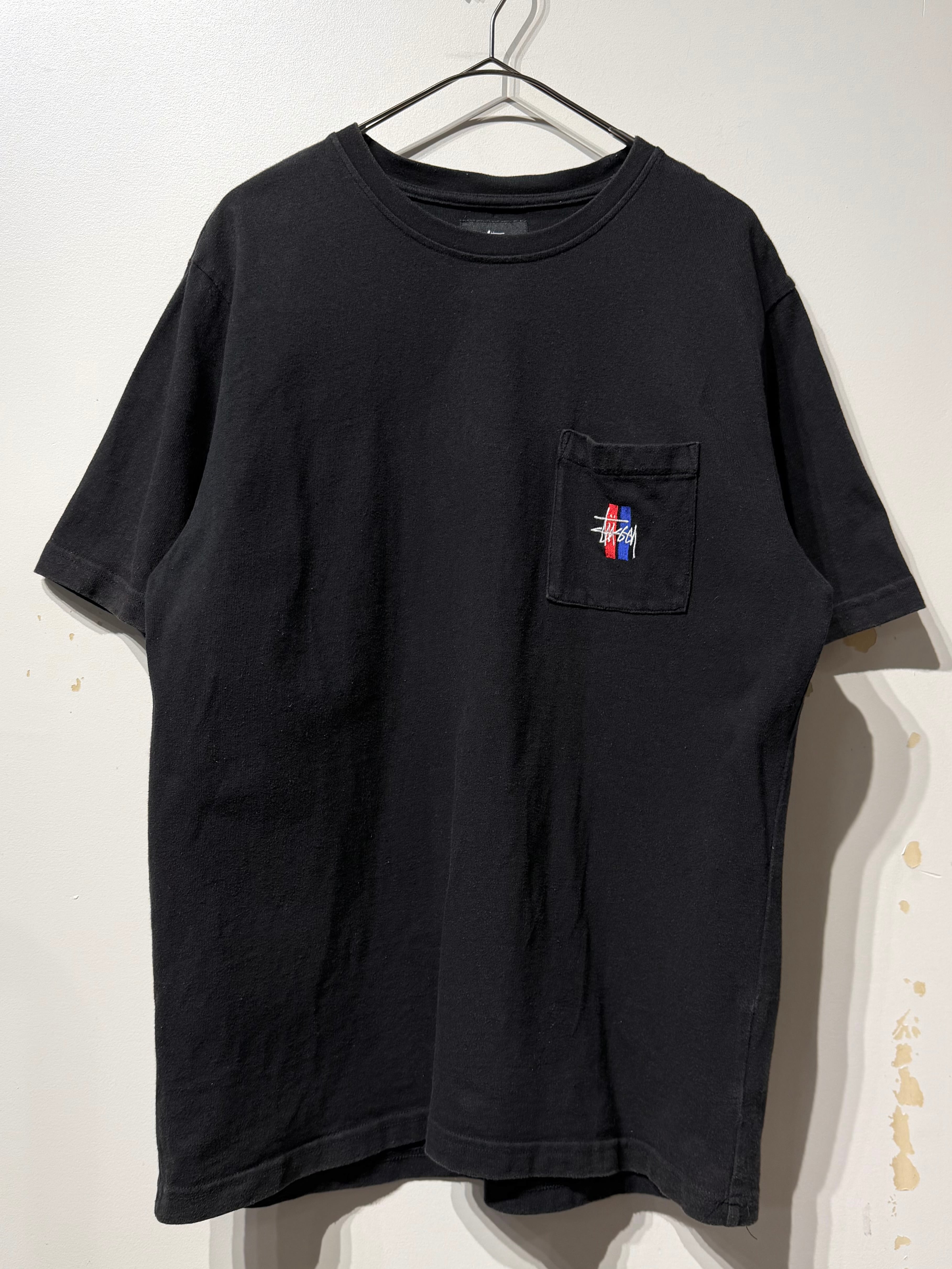 (CS2512)STUSSY heavyweight T-shirt black