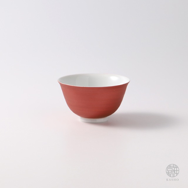 UNMO-雲母-｜パステル小煎茶碗｜レッド -赤- 全5色｜φ約7cm