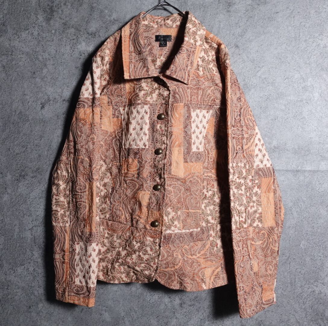 paisley×embroidery design jacket