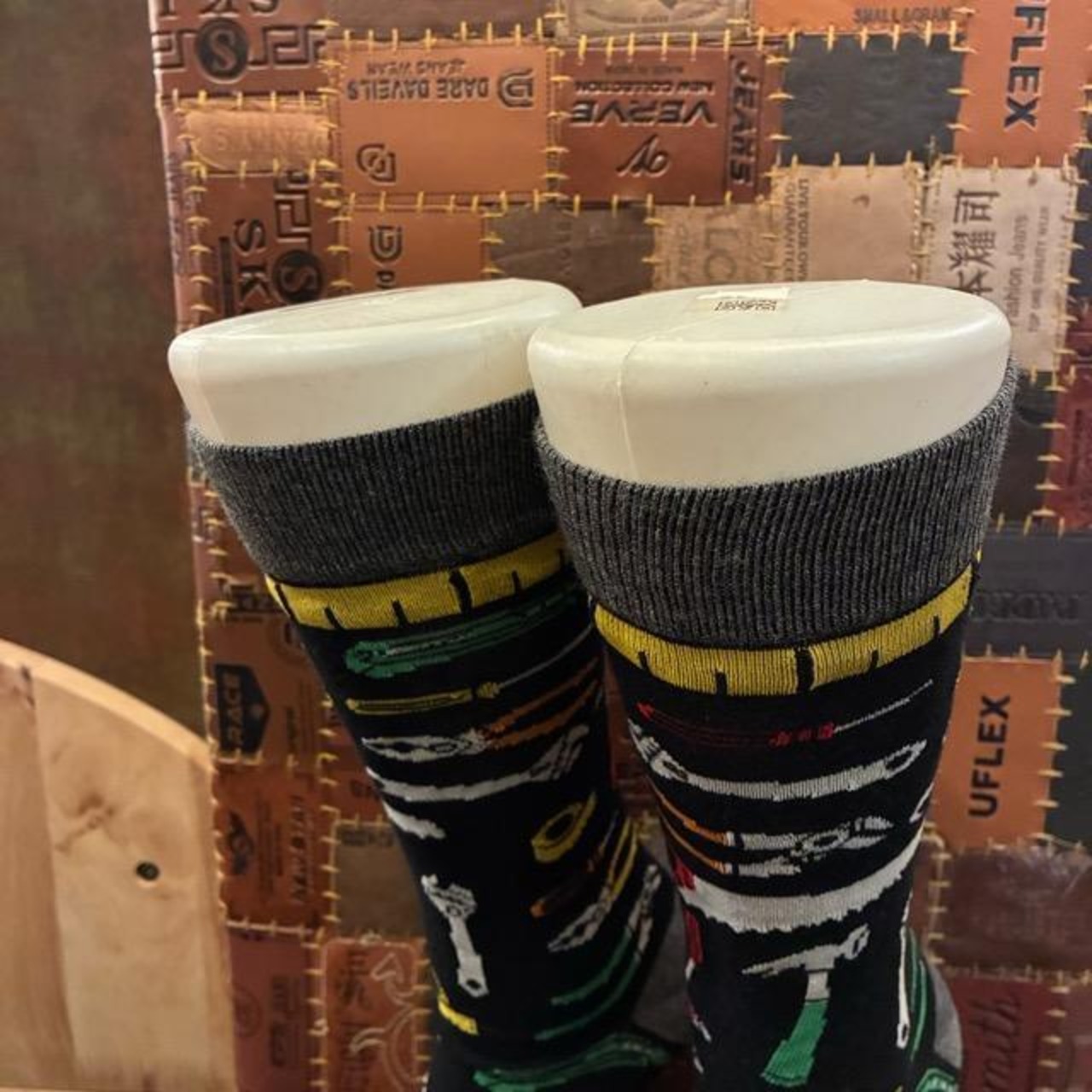 TOPANGA SOCKS Men's　Art Socks Tool　Black