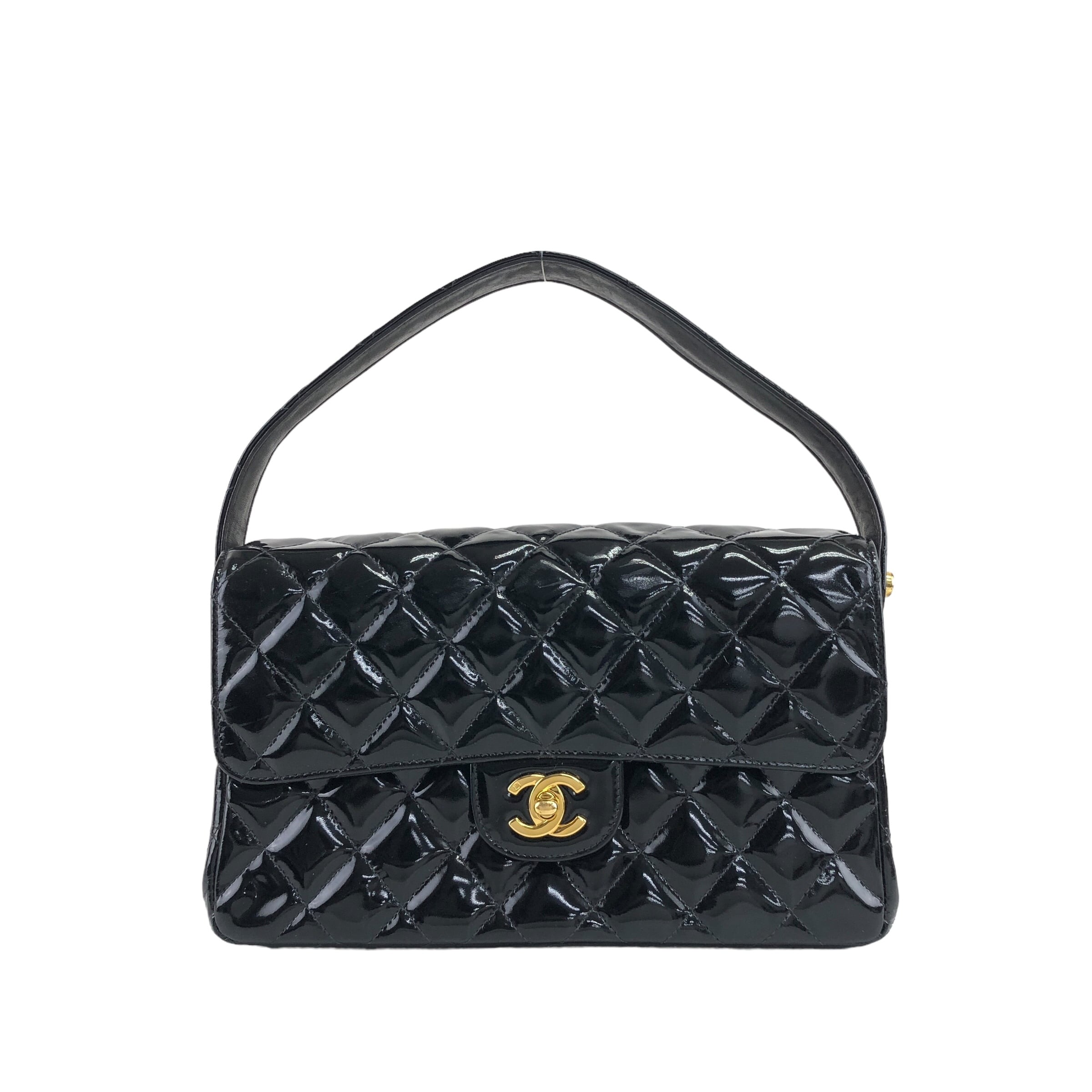 CHANEL シャネル マトラッセ ハンドバッグ ブラック ココマーク CHANEL シャネル マトラッセ ハンドバッグ ブラック ココマーク