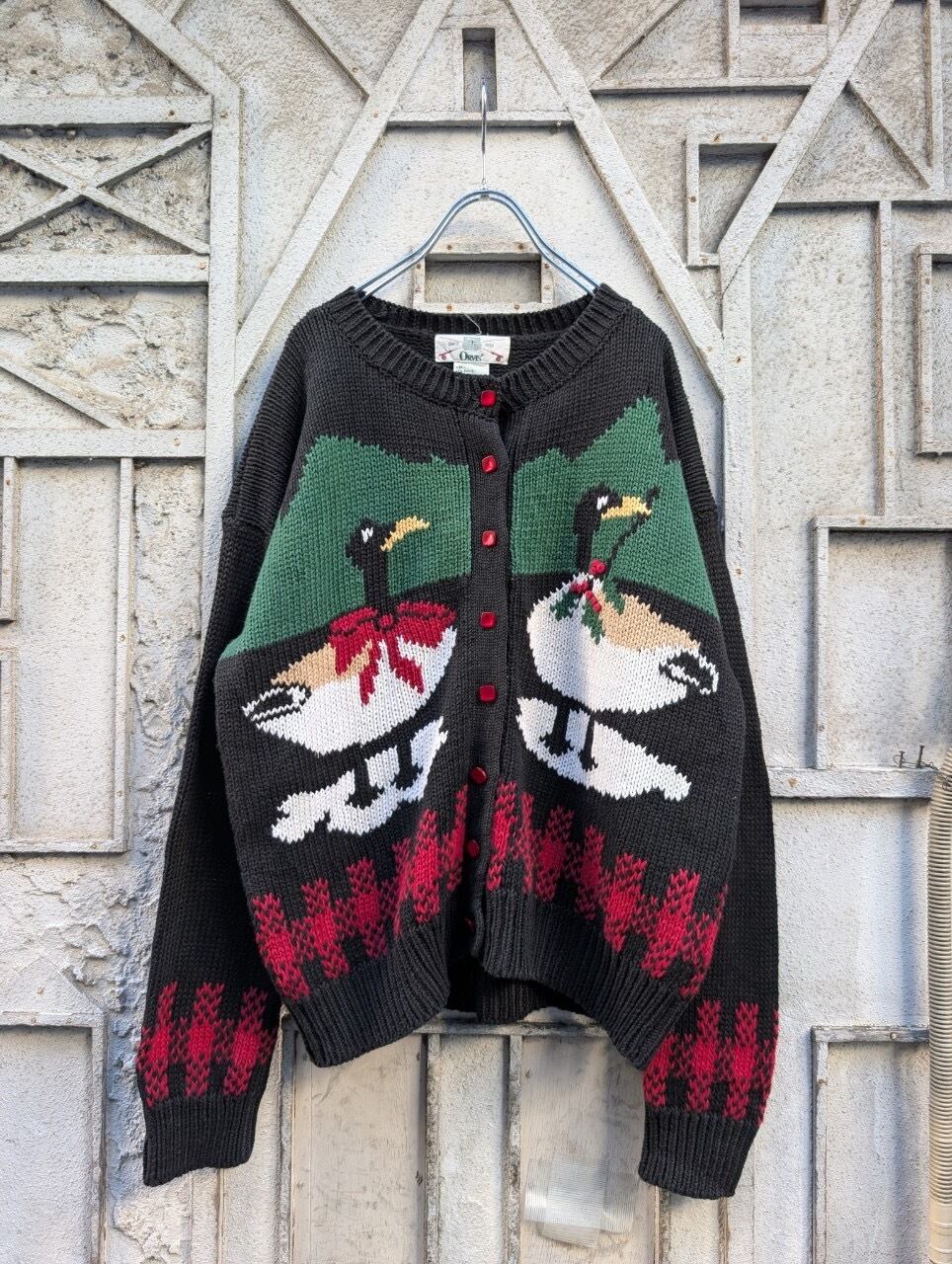 "ORVIS" hand knit cardigan