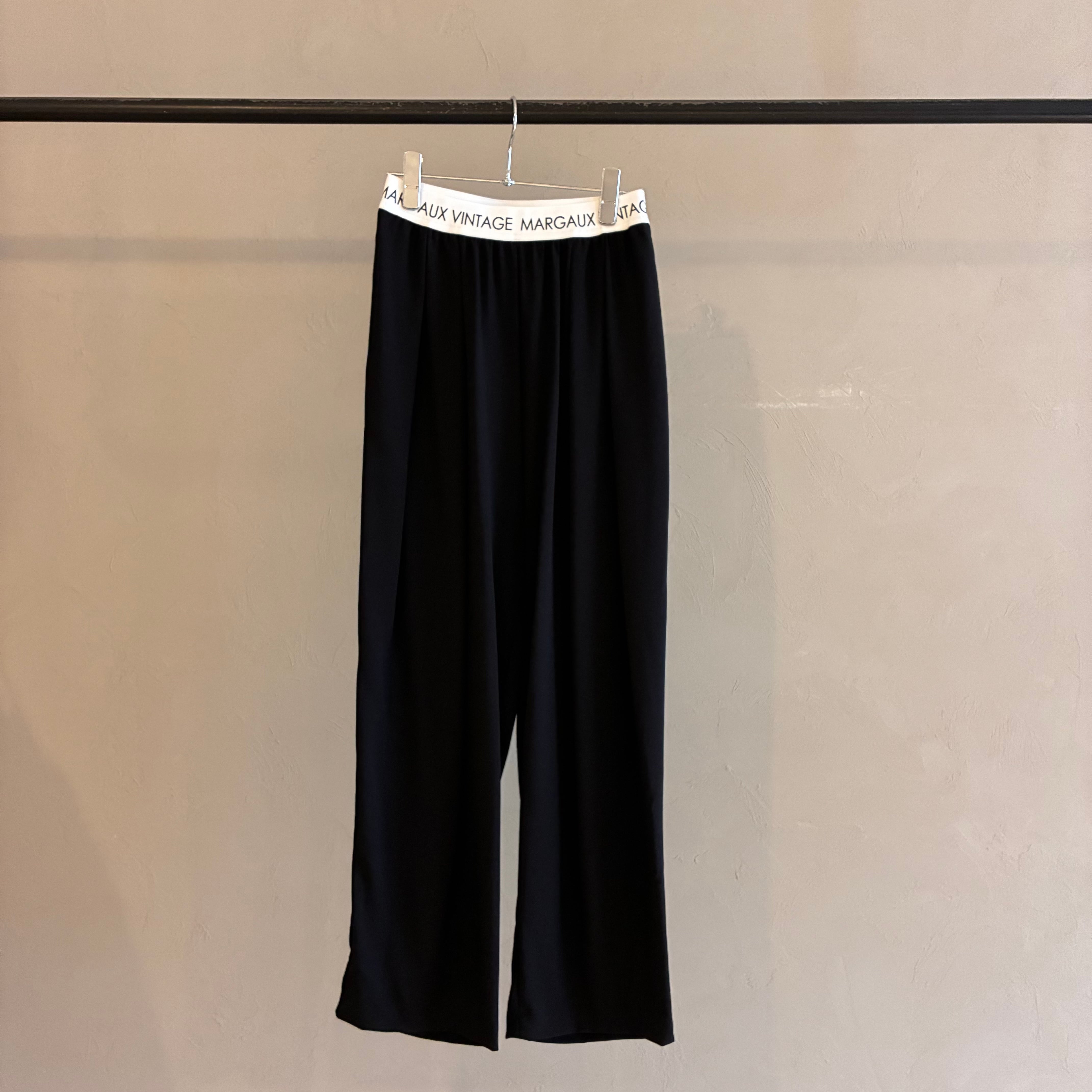 MARGAUX VINTAGE 】ロゴウエストゴムタックパンツ | valance 福井