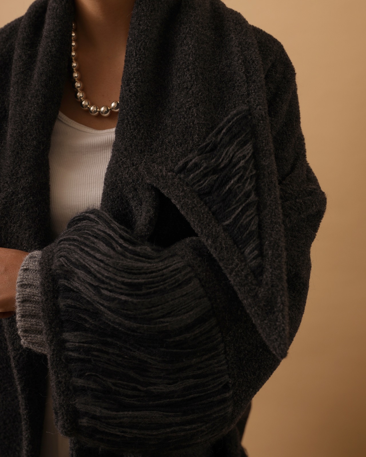 1980's Fendi / Long Point Collar Coat