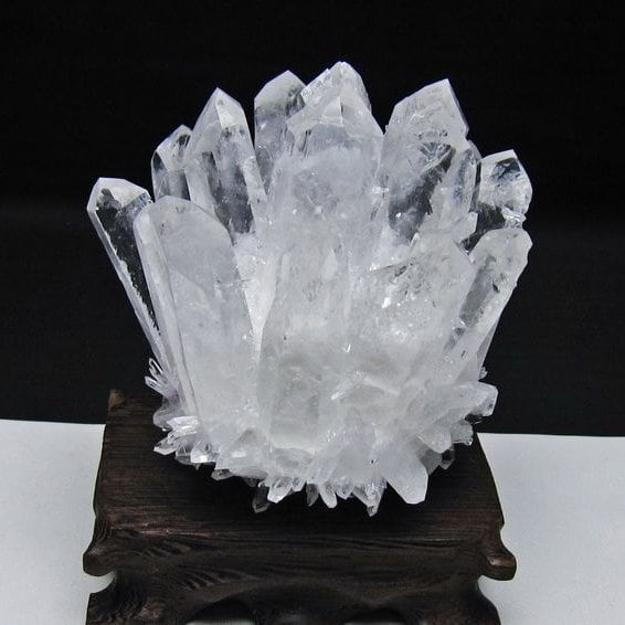 水晶 クラスター 水晶 原石 台座付属 一点物 182-8659