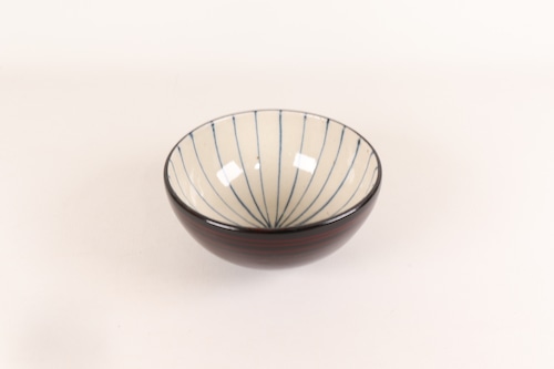 漆陶 小碗 コマスジ 十草【限定品】