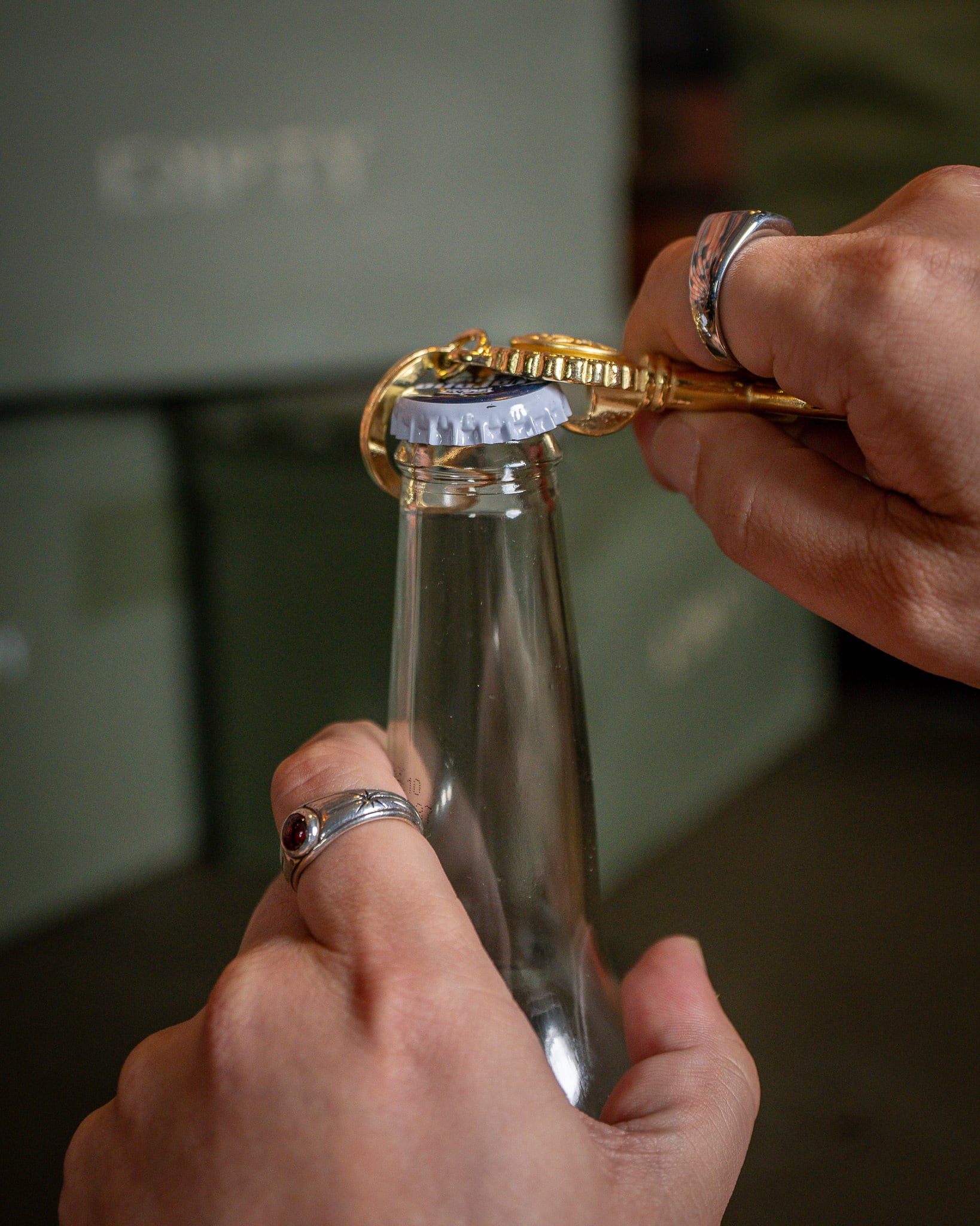 Button Works】 U.S.NAVY Bottle Opener Key Holder ボタンワークス