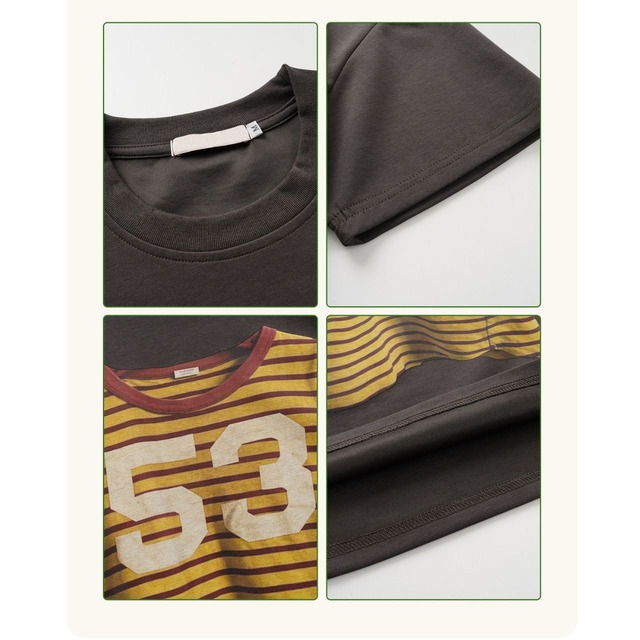 スポーツミックストップスグラフィックTシャツ 3col R02435