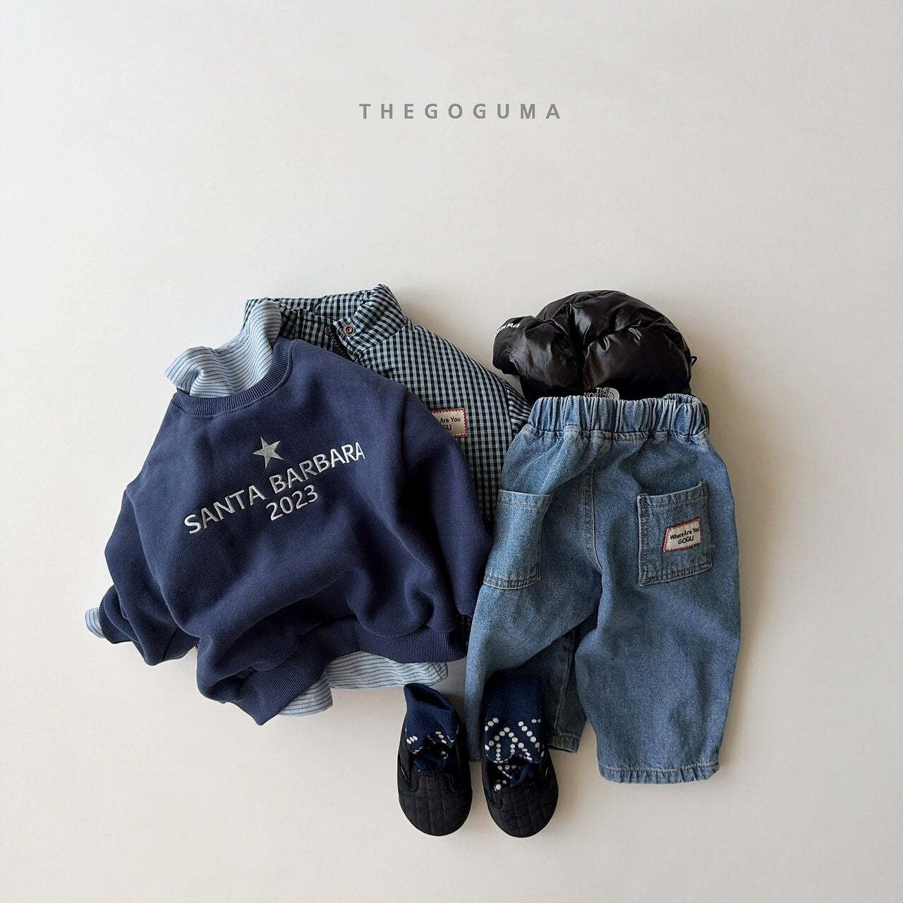 【取寄】THE GOGUMA バーバラ刺繍トレーナー｜冬服｜韓国子供服