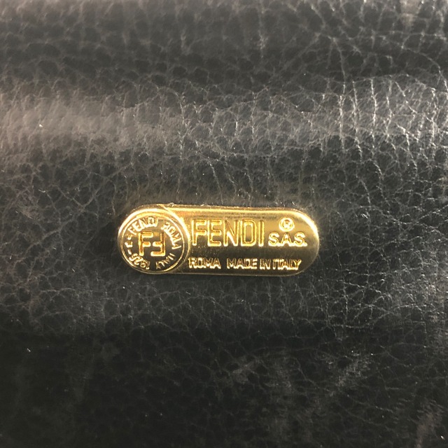 FENDI フェンディ ペカン ショルダーバッグ ブラウン PVCレザー 2way マイクロ vintage ヴィンテージ オールド 677xwg