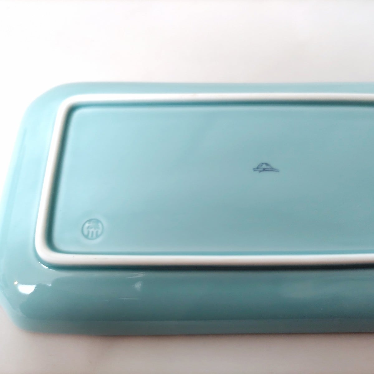 深川製磁・焼物皿揃・7枚セット・青磁・角皿・和食器・No.230405-26