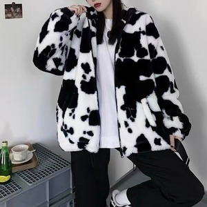 【予約】unisex cow-patterned bore jacket