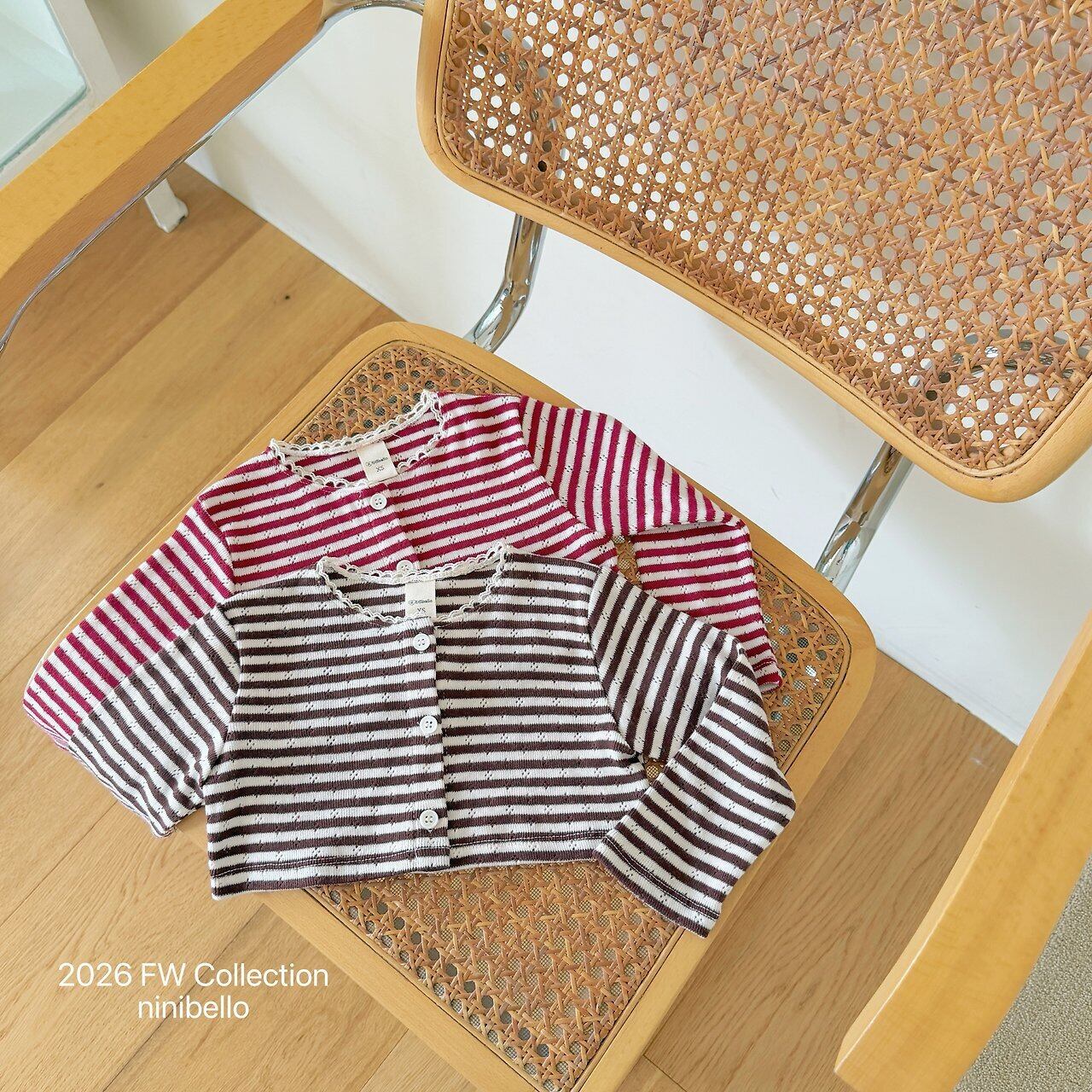 【予約】Tommy Stripe Cardigan / ninibello