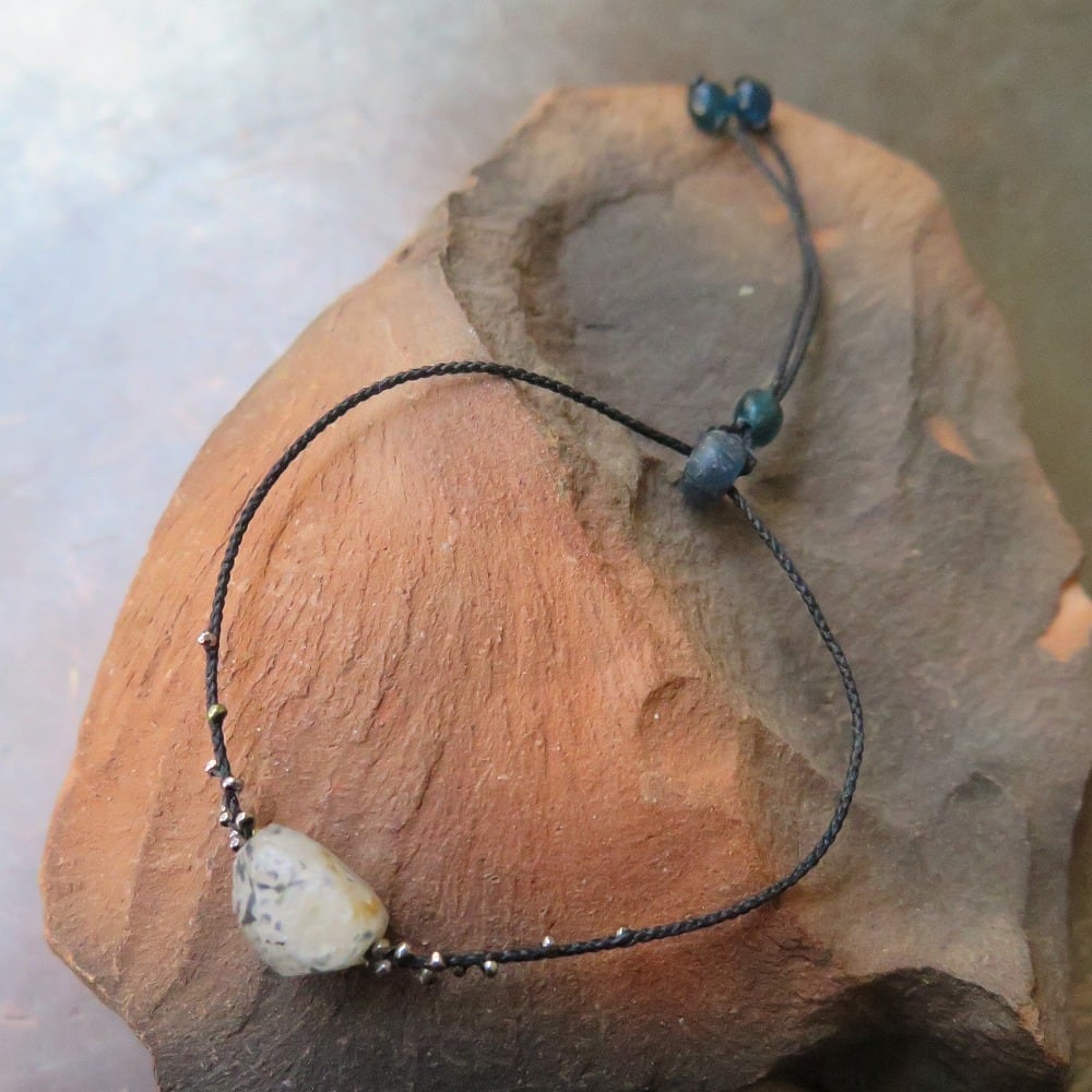 希少アンティーク水晶ビーズブレスレット(1200-1800年前)