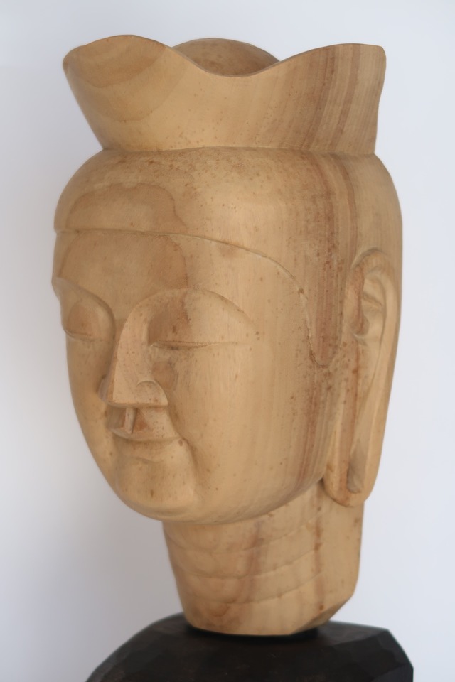 The Quiet Contemplation ― An Original Maitreya Bodhisattva Head by Tessō Mori