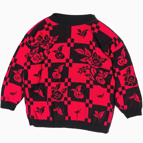 Vintage 80's Patterned Knit Sweater