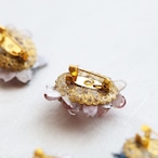 風車 - 和風 花束ブローチ(四輪咲き)【1点物】