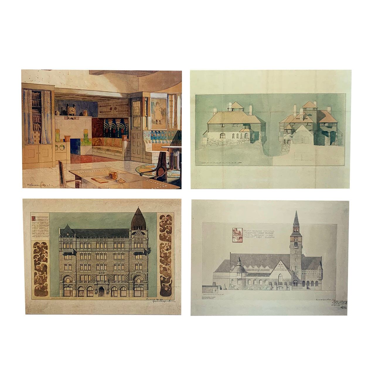 藤田嗣治関連グッズ 小皿5枚セット（お買い上げの方にポストカード