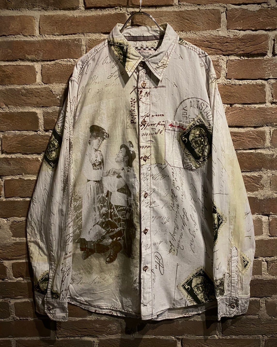 Caka act3】European Design Vintage Loose L/S Shirt | Caka(カカ 