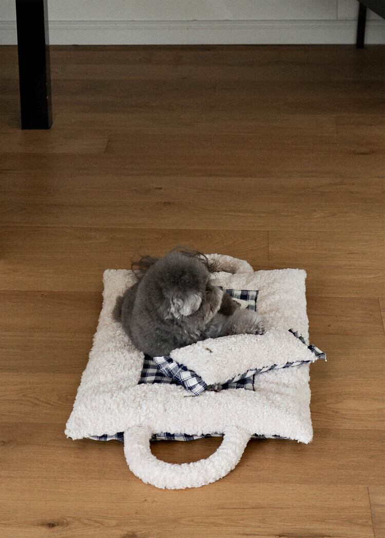 〈予約アイテム〉OHDIBS / Homey Warmy Topper – ネイビーチェック