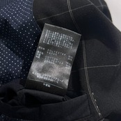 BEAUTY&YOUTH ビューティーアンドユース チェック柄 裏地ドット テーラードジャケット M /ブラック系 メンズ ユナイテッドアローズ