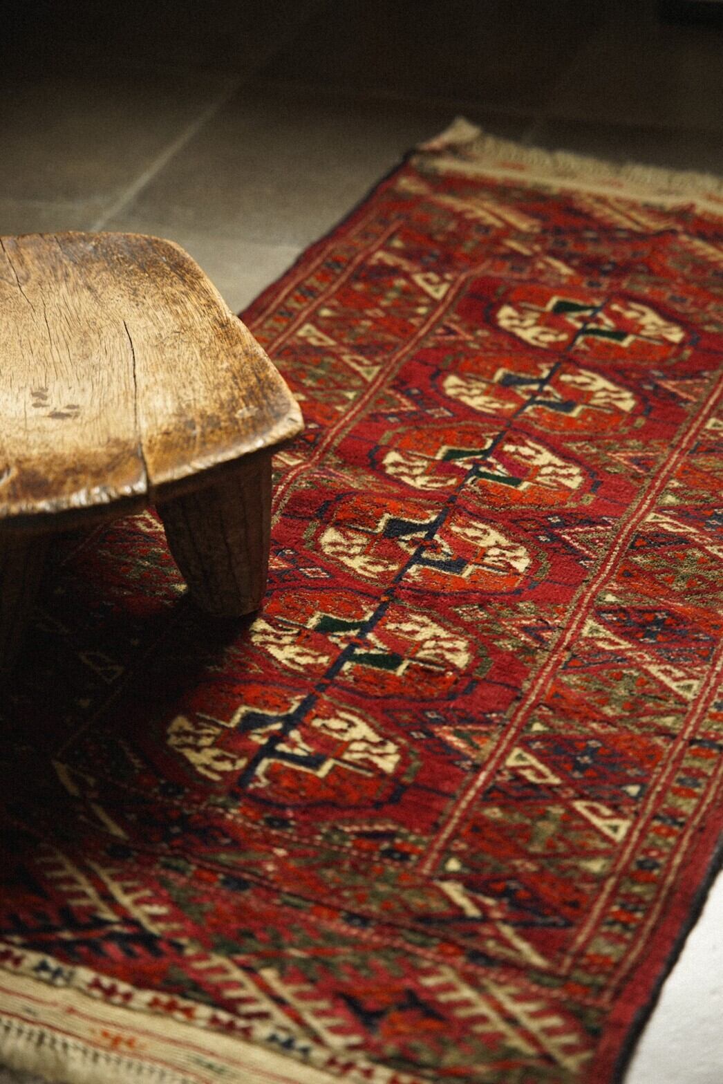 678-Vintage Turkmen Tekke rug