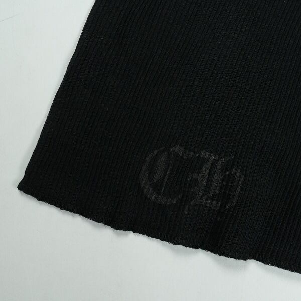 Size【M】 CHROME HEARTS クロム・ハーツ HAIRY CROSS RIB TANK BLACK