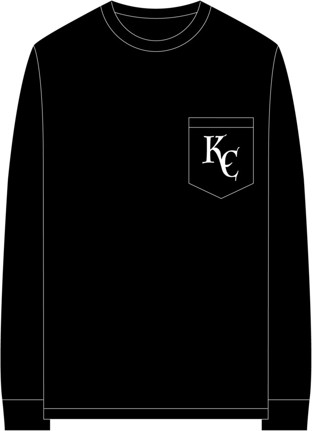 KC　L/S Pocket Tee　Black/White