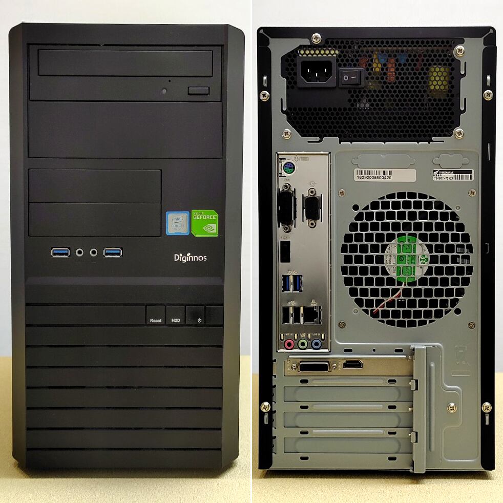 デスクトップパソコン・i5-9400F・メモリ8GB・SSD240GB・HDD2TB