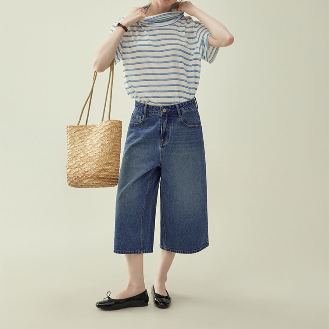 パンツ L'Appartement cropped wide denim 27 denim wide cropped pants | Erz.