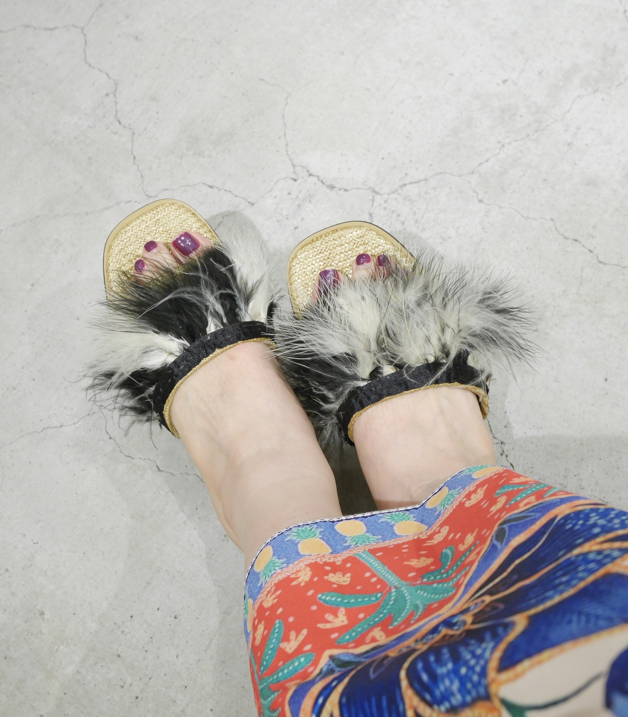 feather shoes C