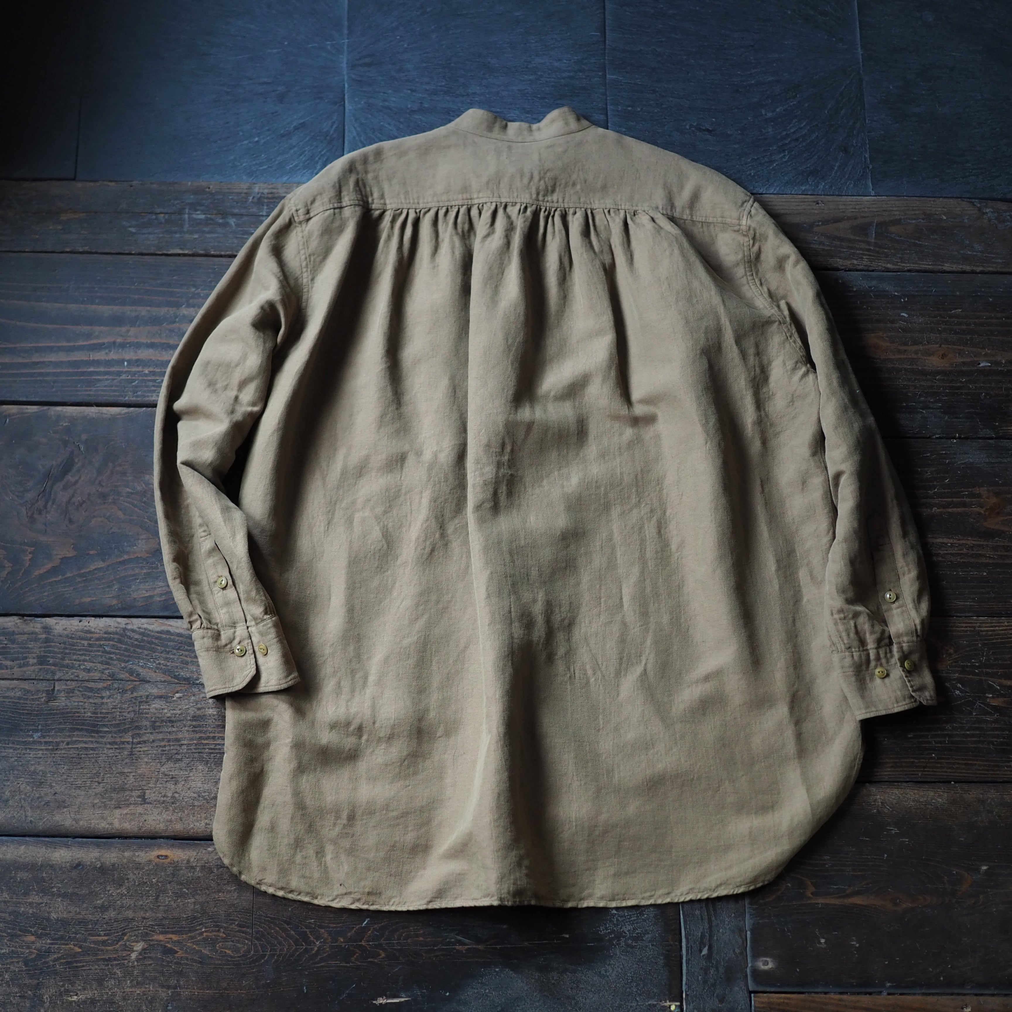 YOKO SAKAMOTO / GRANPA SHIRT COTTON+LINEN PANAMA | 洋服と工芸 omitsu