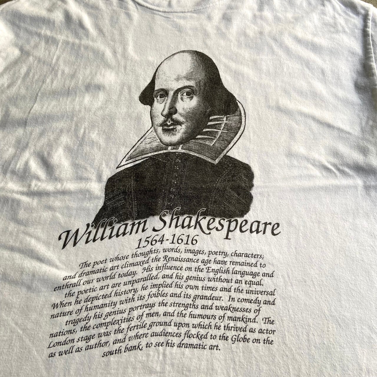 ウィリアム・シェイクスピア The Globe Theatre 両面プリントTシャツ 