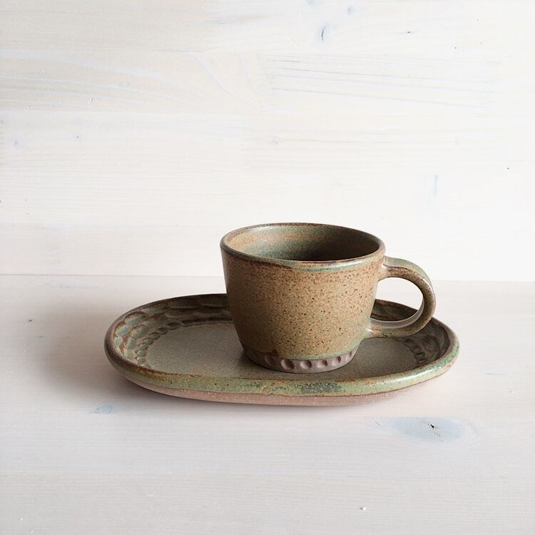 nagaremo カップ&ソーサーセット Green