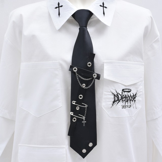 【2/4新着】クロス×PIN チェーンネクタイ