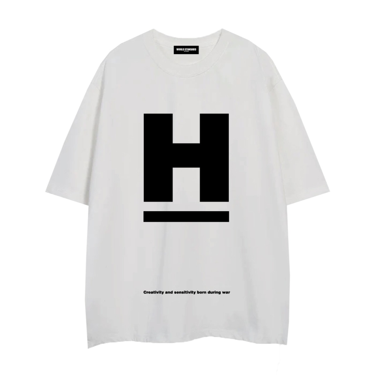 WORLD STANDARD/HAGAAコラボ/クルーネックプリントTシャツ/WSHT-076