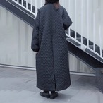 Quilted long coat (ME106)