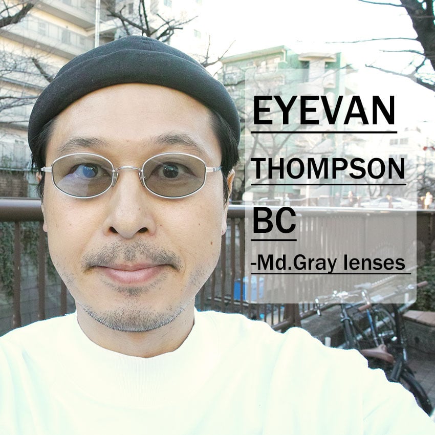 EYEVAN / THOMPSON Sun / BC - Md.Gry ブラッシュクローム・マット