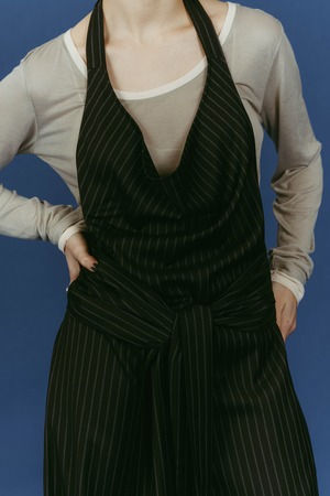 Halter Neck All In One / BLACK