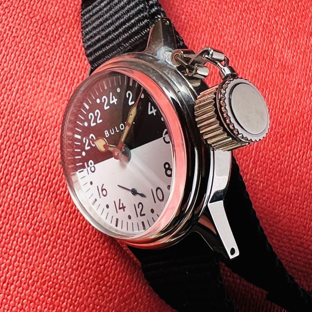 アンティーク 腕時計 ブローバ メンズ 手巻き 動作良好 OH済 ミリタリー