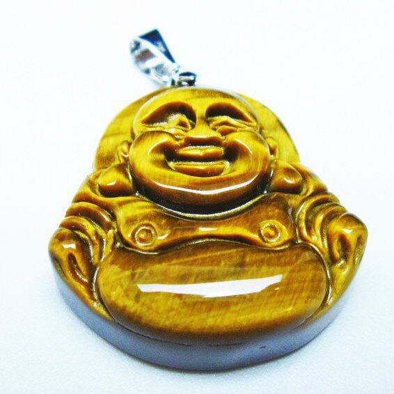 イエロータイガーアイ ペンダント 布袋様 タイガーアイ 一点物 メール便可 [M便 1/20] 112-11425