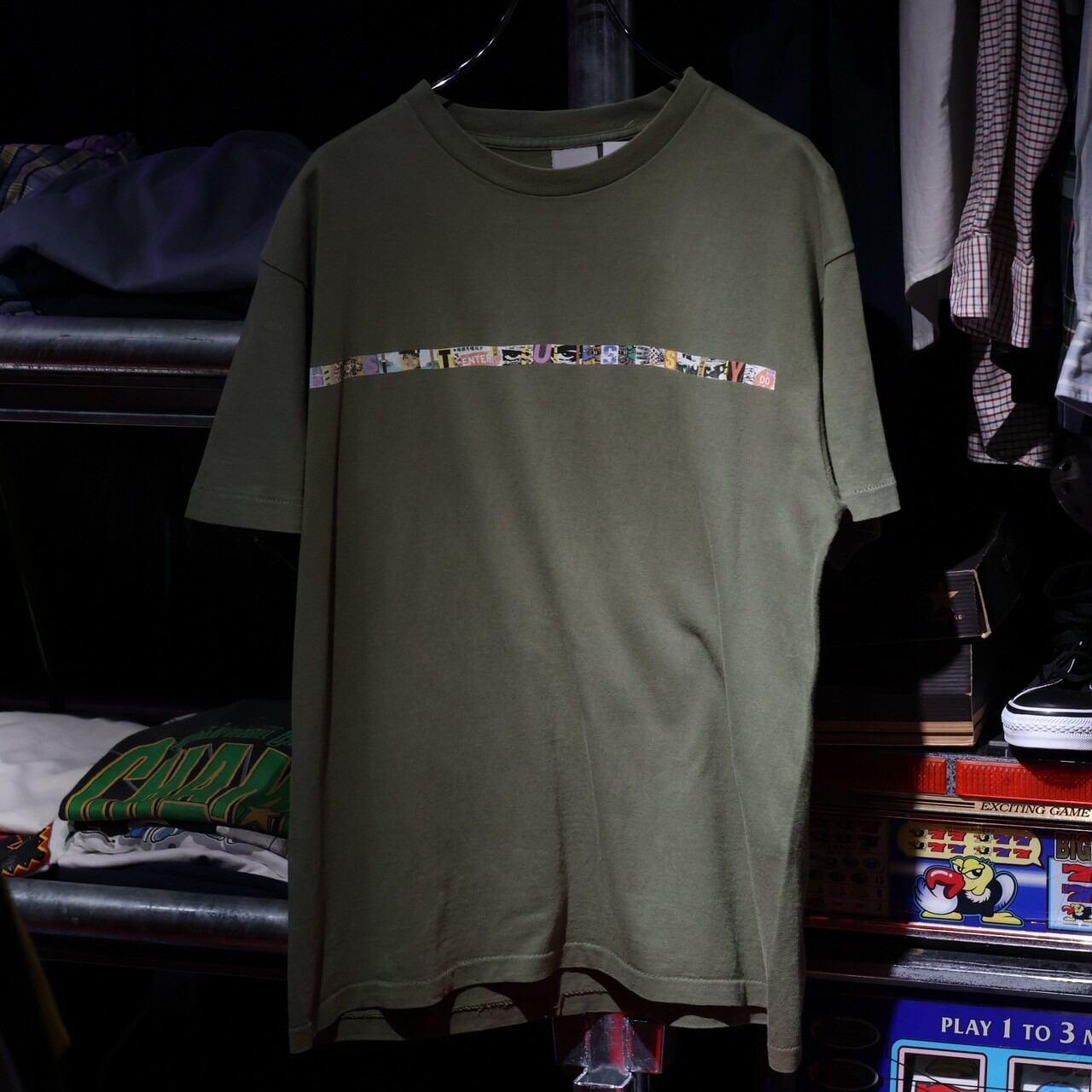 Made in USA 90s】OLD STUSSY Tee Olive Green MEDIUM | 古着屋 the moon