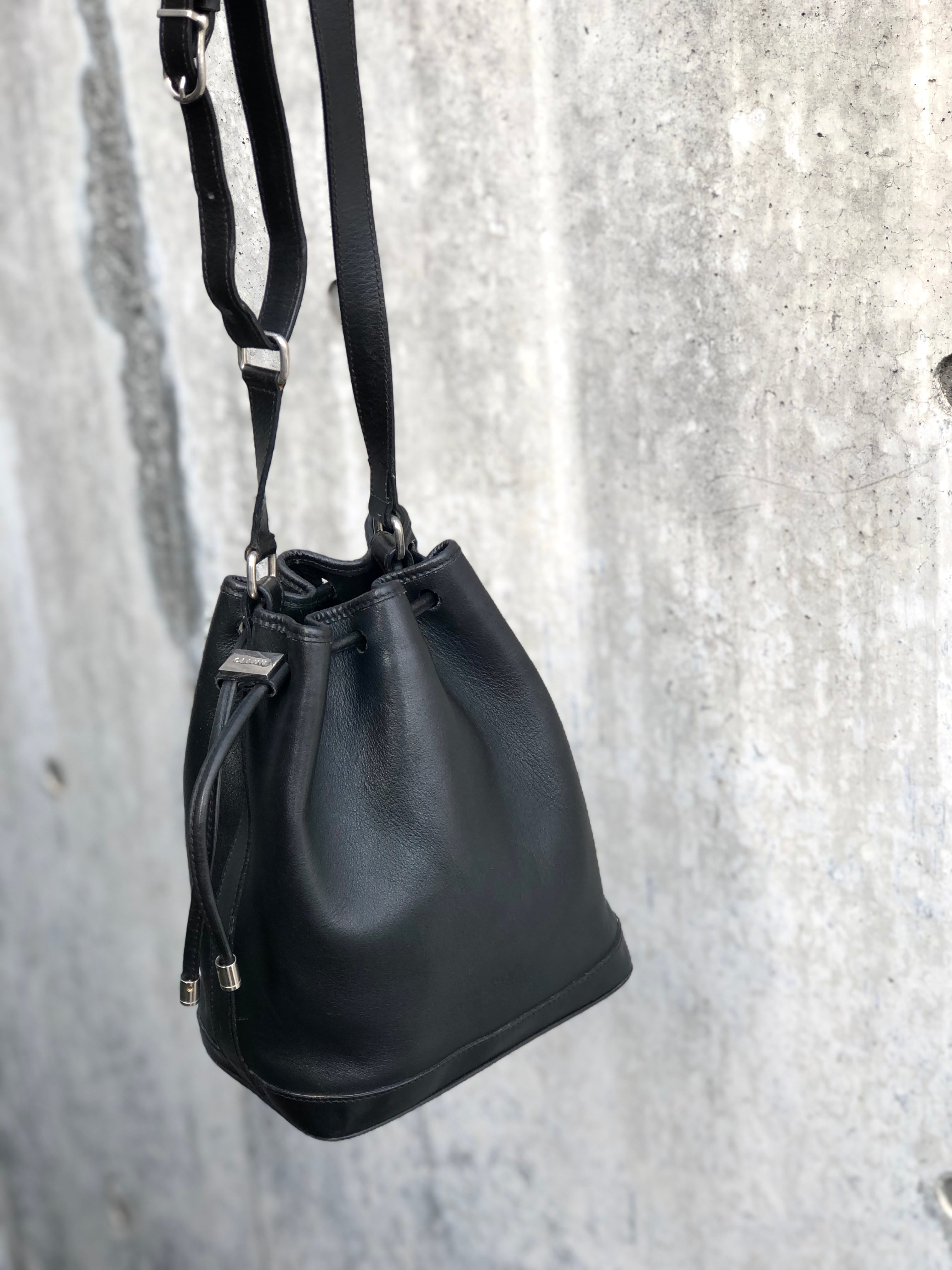 VINTAGE CELINE セリーヌ　レザー　ロゴ　ハンドトバッグ