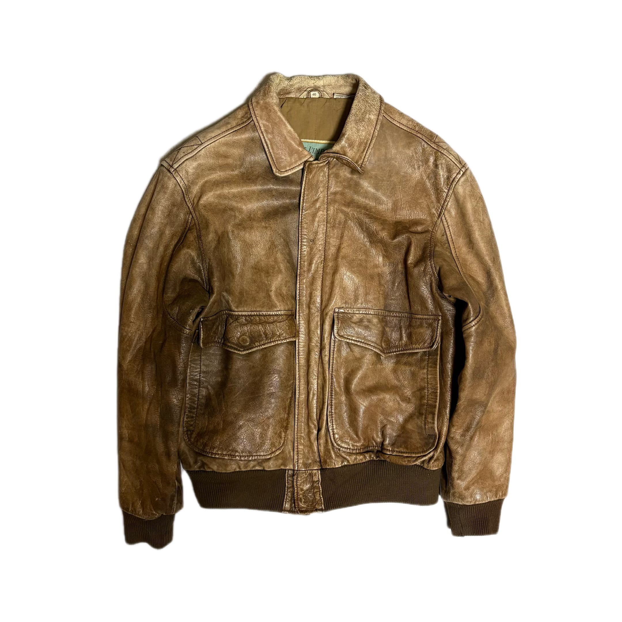 メンズ 70's Lee A-2flight jacket レザージャケット