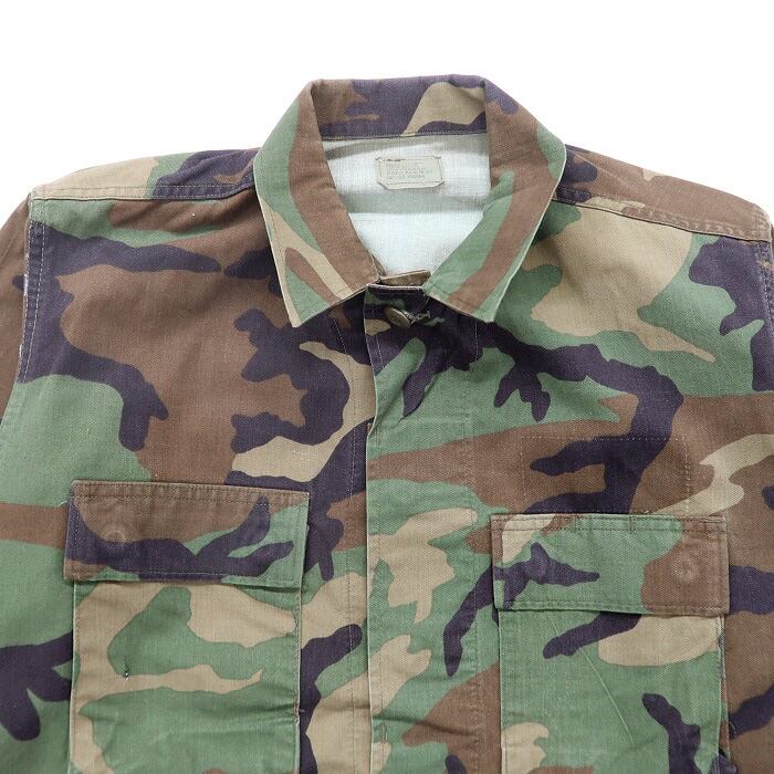 古着 90年代 U.S.MILITARY BDUジャケット ウッドランド ミリタリー 米