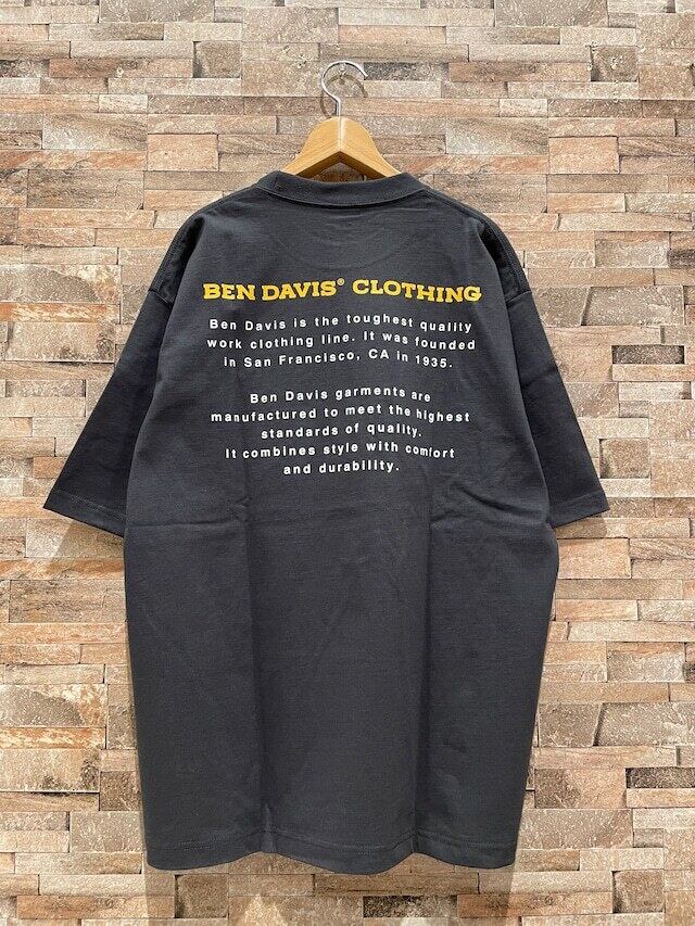 BEN DAVIS (ベンデイビス) ヒストリープリント Tシャツ (02)チャコール C-2580002