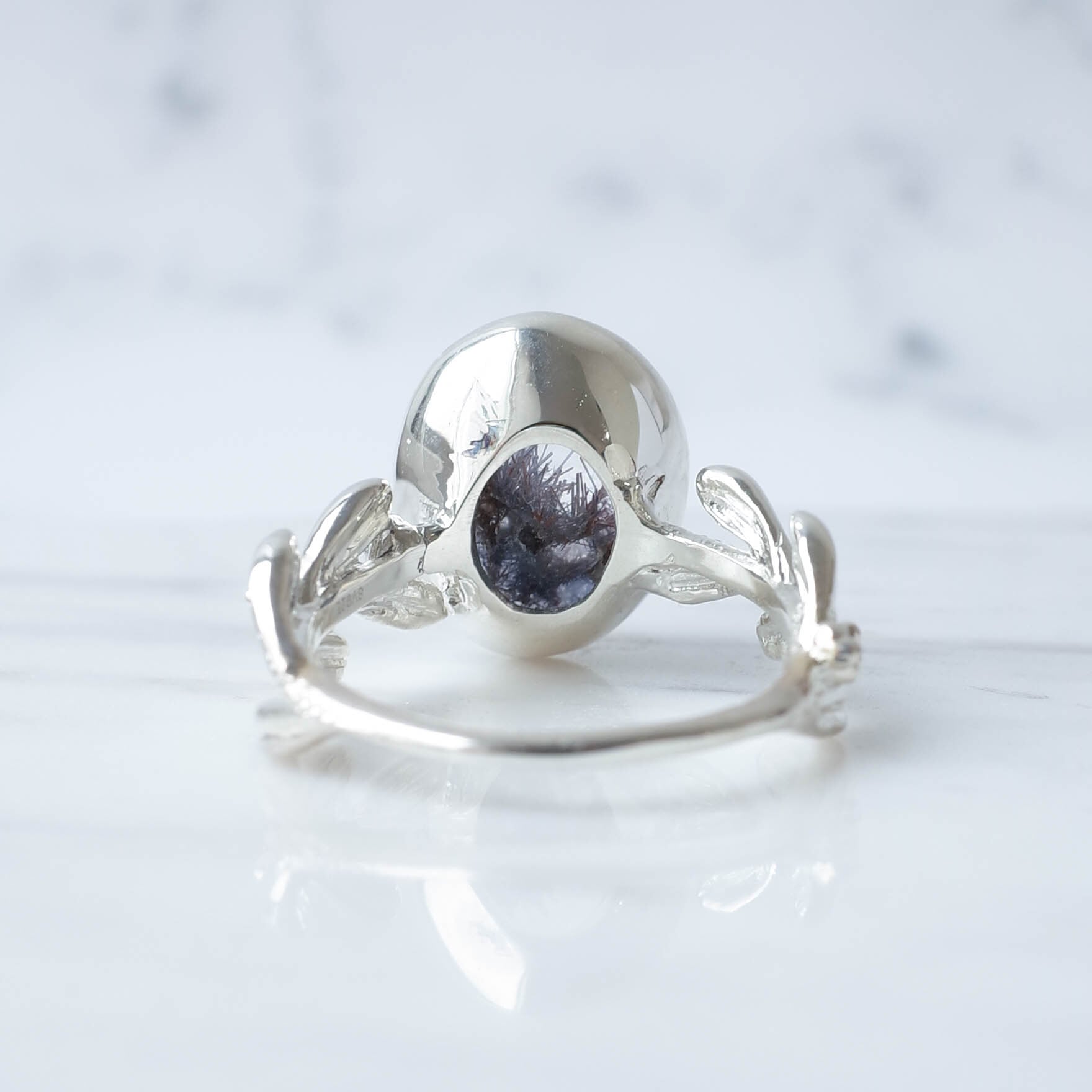 Dumortierite in Quartz デュモルチェライトインクォーツ リング-1 Dumortierite in Quartz デュモルチェライトインクォーツ リング-1