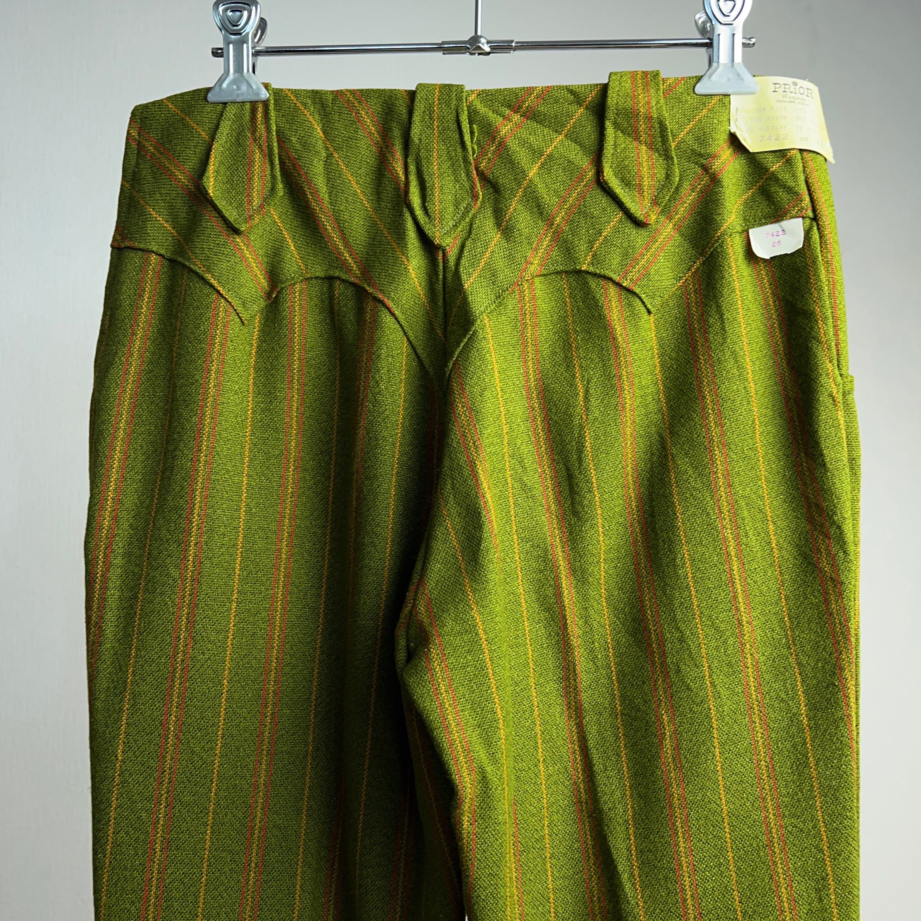 1970's “PRIOR” DEADSTOCK STRIPE FLARE SLACKS 70年代 フレア