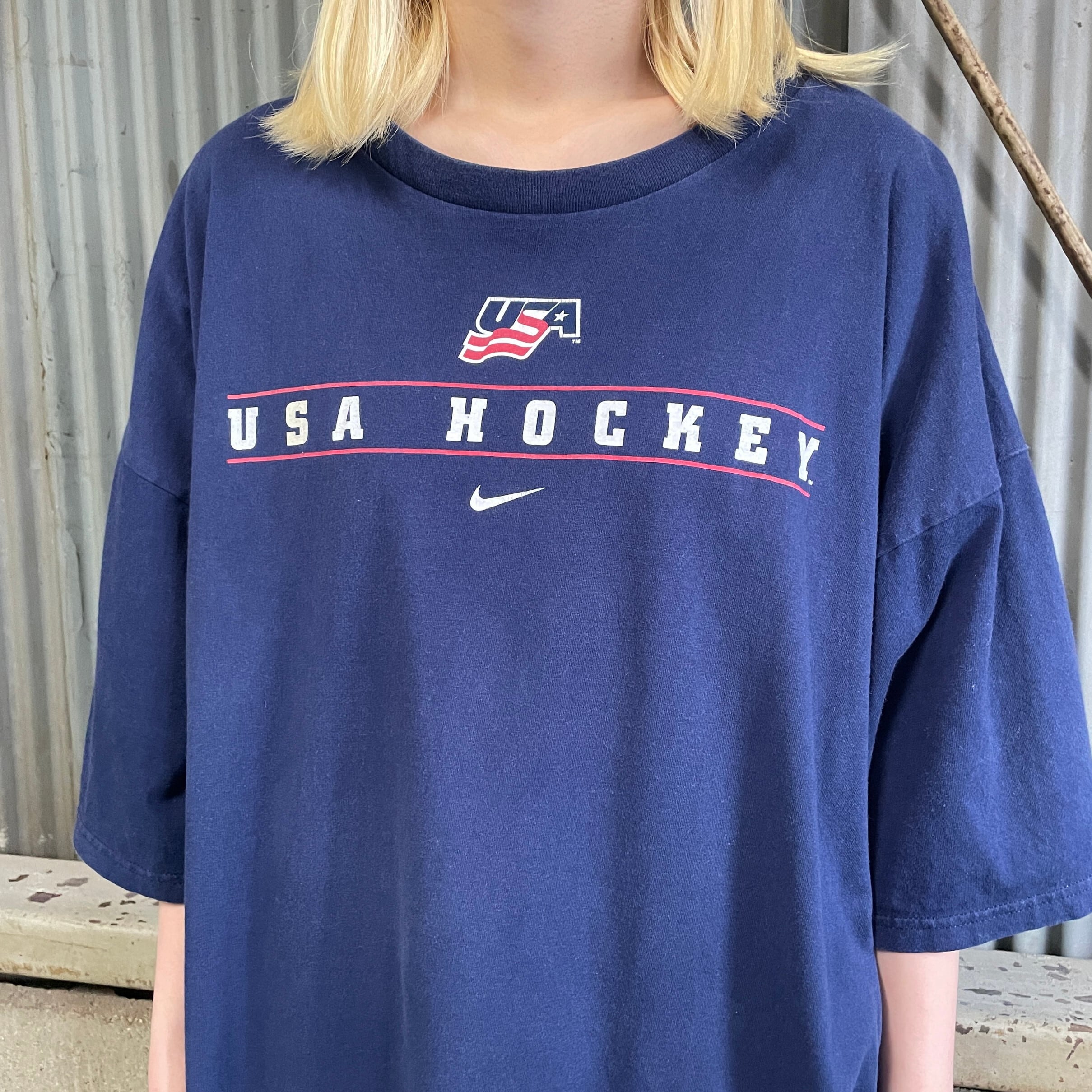 90s tシャツ NIKE bauer NHL プリント