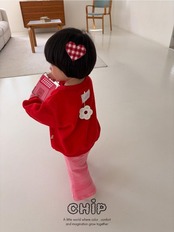 チップ / CHIP / ハートパッチンピン / 韓国子供服 / キッズ / 26winter〖取寄〗*FREE*